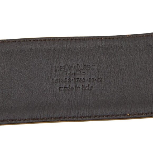 Saint Laurent Belt Size 80 32 Beige Leather
